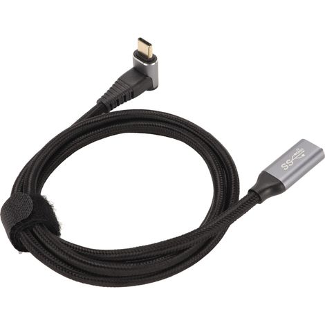 Câble USB-C 3.1 mâle vers femelle PD100W, charge rapide 10 Gbit/s, 4K à 60 Hz, pour consoles de jeux Steam Deck, 100 cm / 39,4 pouces (1/5)