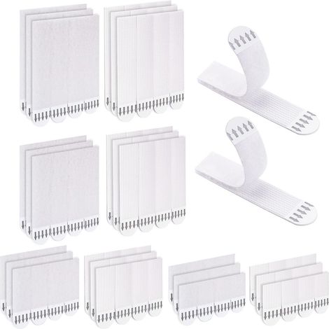 Languette Accroche Tableau - Sans Percer - Bandes Suspension PE Nylon - Résistantes À L Eau - S M L XL - 48 Paires (1/5)