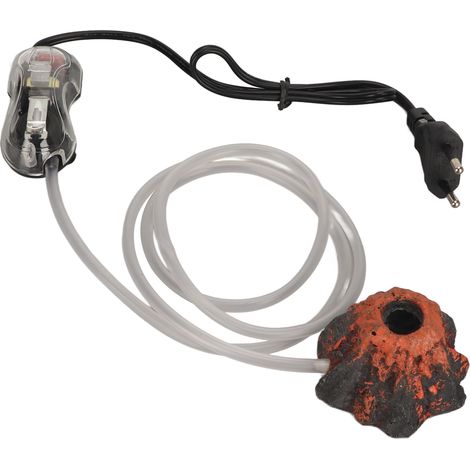 Bulleur d'air pour aquarium, volcan réaliste, pompe à oxygène décorative non toxique, prise UE 220 V (1/5)