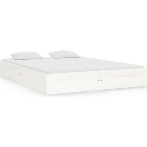 Maison Exclusive - Estructura de cama doble sin colchón madera bl (1/5)