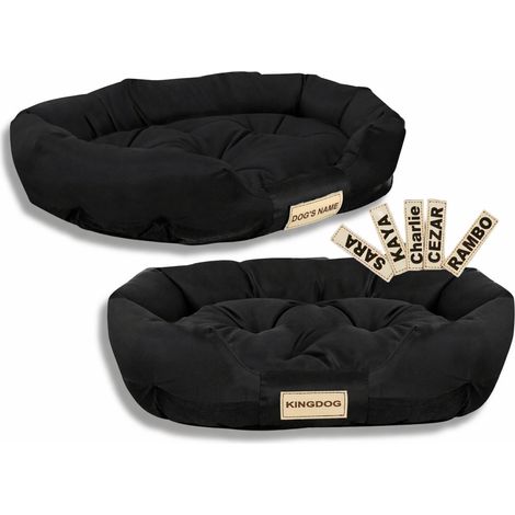 Cuccia per cani 100x75 cm personalizzata, impermeabile, nera