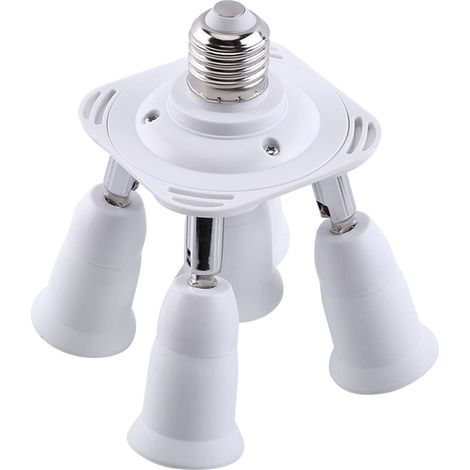 3 4 5 En 1 Réglable E27 À E27 Adaptateur De Lampe De Base Répartiteur De Douille Nouveau 5 En 1