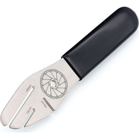 Clé À Disque - Pour Alignement Rotor Frein À Disque Vélo Route Et VTT - 3 Profondeurs De Rainure 15 18 42 Mm - Acier Inoxydable - 1 Pièce (1/5)