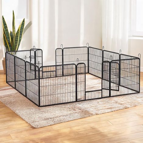 Barrière pour chien grau en stahl 80 x 1,5 x 80 cm (1/5)
