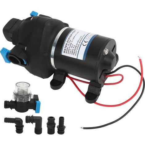 12V DC 2,1GPM (8LPM) 25psi Hochdruck-Membranpumpe für Mikro-Nebel-Boosterpumpen in Häusern, Wohnmobilen und Booten (1/5)