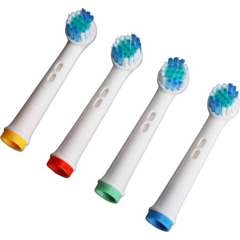 Têtes de Brosse de Rechange, 4 Pièces, Têtes de Brosse à Dents, Têtes de Rechange pour Brosse à Dents électrique avec Poils Haute densité, Têtes de Brosse Propres, Recharge pour (1/5)