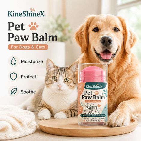 KineShineX Pet Paw Care Cream 40g, Moisturizing Stick for Cats and Dogs, Daily Protection, Easy Absorption (1/4)