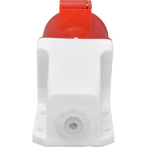 Prise industrielle en laiton rouge PC, montage en surface, conforme à la norme CEE, pour alimentation électrique IP44, 220-380 V et 240-415 V. (1/5)