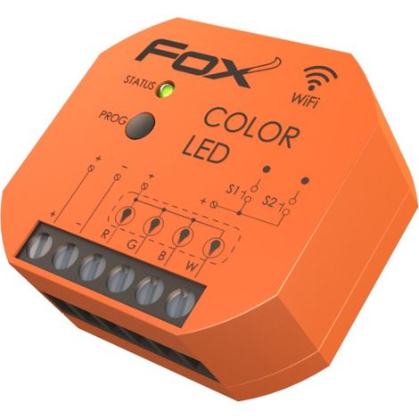 Contrôleur LED RGBW - 12V - Compact - Wi-Fi - Éclairage Intelligent (1/4)