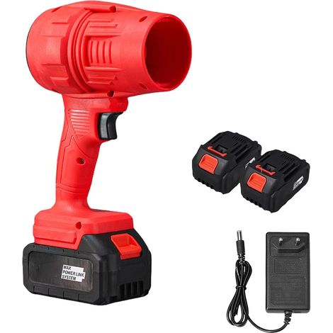 Souffleur Turbojet, souffleur de feuilles sans fil, dépoussiéreur à air comprimé avec 1 batterie et chargeur pour le nettoyage de terrasse et le camping - AquaForge (1/5)