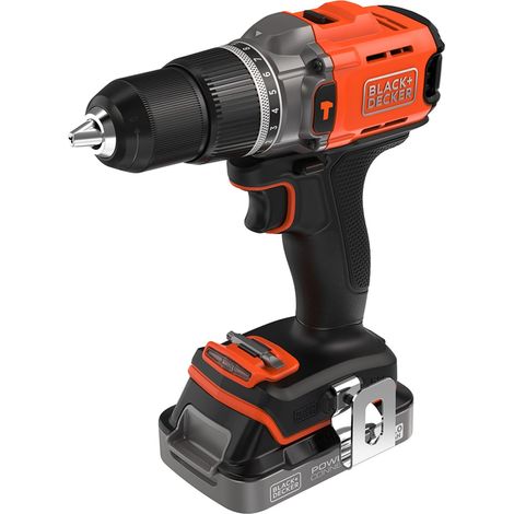 BLACK + DECKER BCD383D1XK-GB POWERCONNECT Hammer Drill 18V 1 x 2.0Ah Li-ion