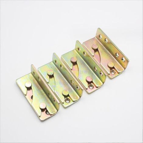 Ensemble de 4 barres de lit, quincaillerie pour cadre de lit, ensemble de 4 supports de lit en bois, accessoires pour barres de lit, robuste