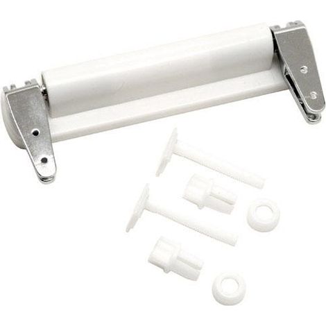 MAURER kit bisagra asiento wc maurer caida amortiguada , Kit bisagra.- Para asiento wc maurer caida amortiguada.- Incluye anclajes.- Bisagra realizada en metal (1/2)