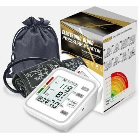 Tensiomètre électronique professionnel, automatique, de précision, moniteurs électroniques avec appareil de diffusion de la pression artérielle pour usage médical à domicile (1/5)