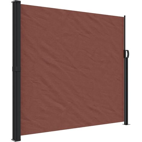 vidaXL Tenda da Sole Laterale Retrattile Marrone 180x500 cm