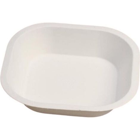 Assiette jetable 17x17cm en cellulose - 50 pièces - Ecobioshopping (1/3)
