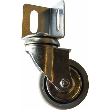 FPLUS rueda goma  placa angulo 60 mm. sin freno 82227 , Rueda de polipropileno
Diametro rueda 60 mm.
Peso maximo. 50 KG.
Altura total     92 mm.
Placa giratoria en angulo