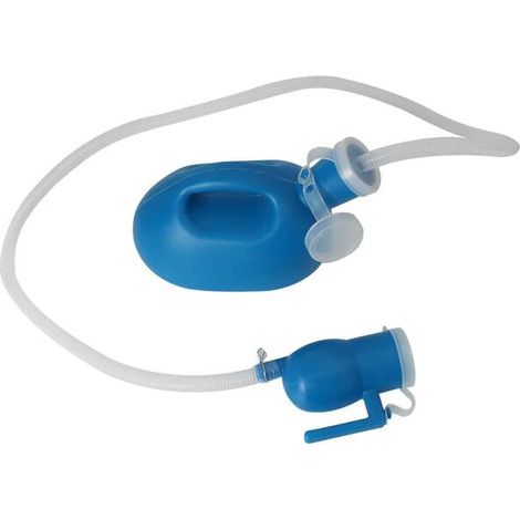 2000ml Portable Hommes Urinoir Collecteur Pipi Bouteille Voiture Camping Voyage +1.6M Tube -Bleu