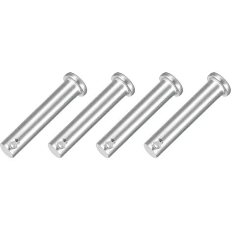 4pcs M10x50mm Goupilles à Trou Unique, Goupille de Verrouillage Acier Inoxydable 304, Goujons à Tête Plate de Chape pour Verrou Remorque Réparation Fixation Mécanique Équipement (1/5)