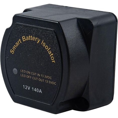 Relé sensible a la tensión 12 V 140 A (VSR) con carga automática para doble batería y aislador inteligente para doble batería (1/5)