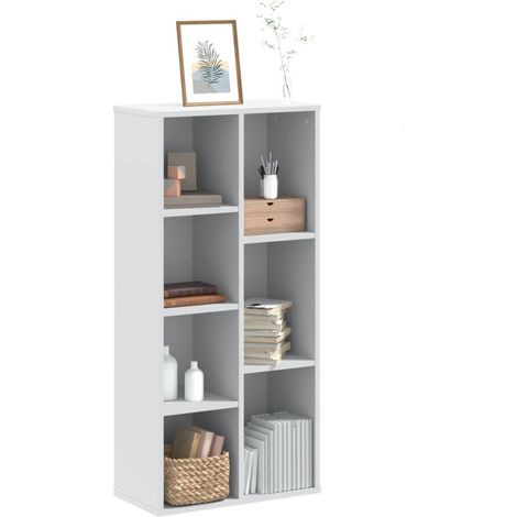 vidaXL Bibliothèque blanc 50x25x105 cm bois d'ingénierie