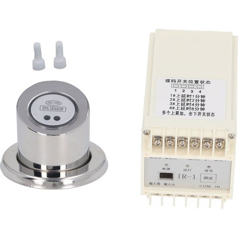 Interrupteur SPA Induction - Contrôleur à Temporisation - Touche Sensitive - Colonne Inclinée - Pour Piscine et Spa (Accessoires 4 Pièces) (1/5)