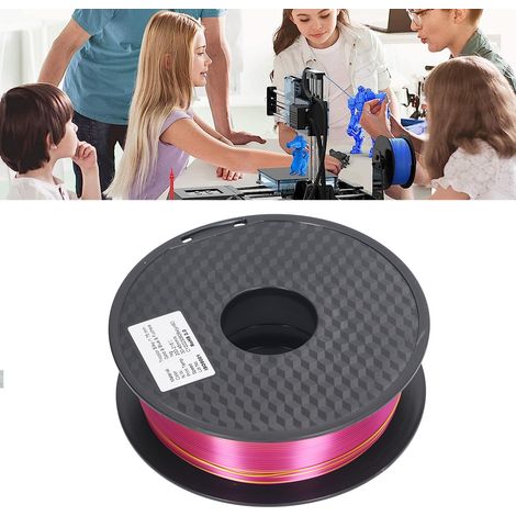 Filament d'impression 3D PLA soyeux tricolore monobrin de 1,75 mm (1/5)