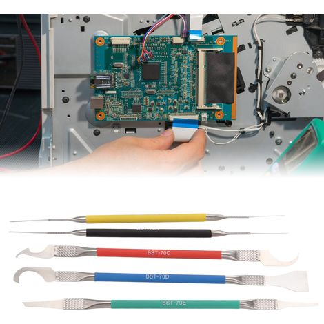 BEST/Best BST-70 PCB Motherboard Chip Reparaturset, Hebelwerkzeugset, Fünf-in-Eins Motherboard Chip Schaberset (5-teilig) (1/5)
