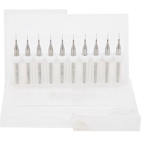 Lot de 10 forets de nettoyage pour buses d'imprimante 3D de 0,2 mm, accessoire de perçage pour buses.