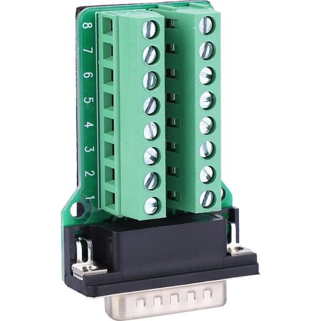 Stück DB15-G2-00 DB15-zu-Klemmenblock-Steckverbinder, Stecker, Nietzahntyp (1/5)