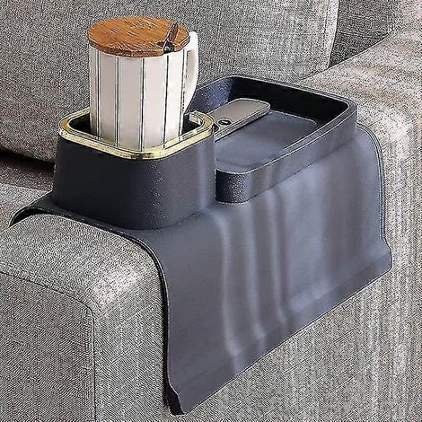 Plateau porte-gobelet pour canapé (bleu) (1/5)