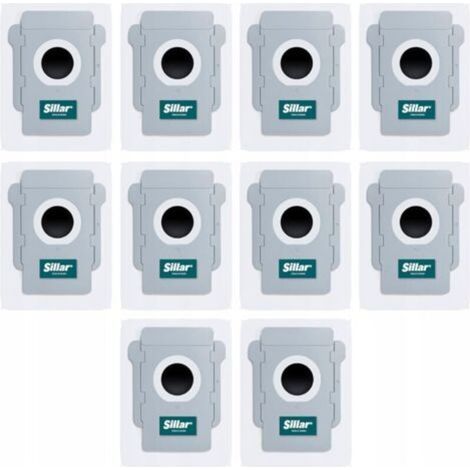 10 pièces Sacs d'aspirateur compatibles pour iRobot Roomba i3+ i4+ i5+ i6+ i7+ i8+ j7+ j9+ s9+ 10s, sacs à poussière de remplacement pour Roomba, pièce de rechange (1/5)