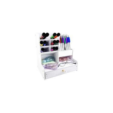 Blanc Stylo Organisateur, Titulaire de la Plume les Enfants de Bureau, Stylo, Boîte, Support de Stockage, pour le Bureau, la Maison, à l'École (1/5)