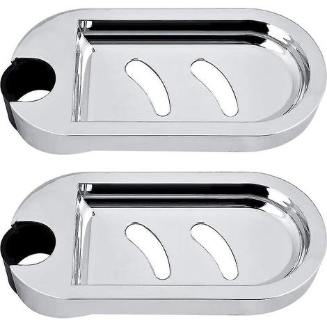 Duschseifenschale, 2er-Set, für Duschstange, wandmontierter Schwammhalter, verstellbare Seifenablage. (1/5)