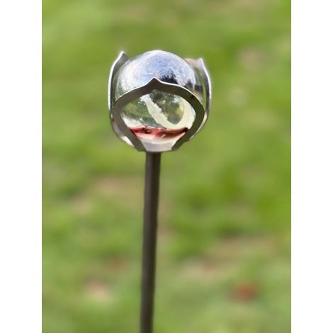4 Feet Rose Marble Pin Garden Art (Pack of 3) - Bare Metal/Ready To Rust