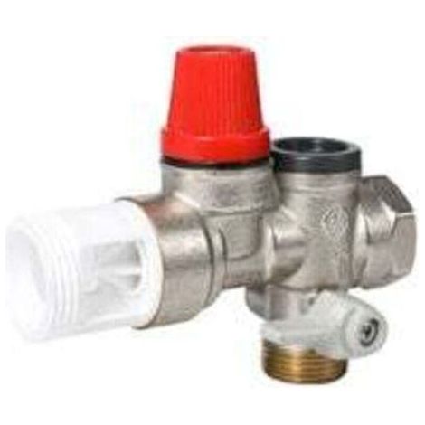 ALLIANDISGroupe de sécurité laiton droit pour chauffe eau, cumulus - 20x27 ou 3/4\ (1/4)