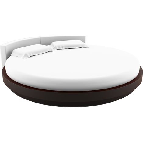 Terre De Nuit – Drap housse rond 215 cm – Jersey blanc 100% coton – Souple et extensible – S'adapte aux matelas ronds de 18 à 26 cm d'épaisseur