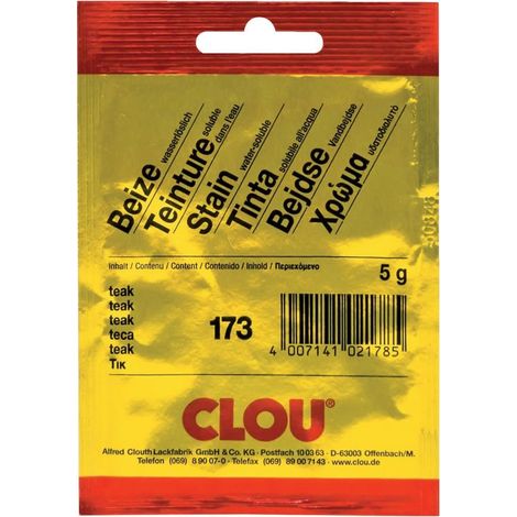 Clou Pulverbeize 5 g teak Beizen (1/3)