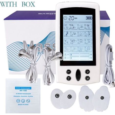 325 avec boîte Appareil de Massage à impulsion électronique intelligent, 16 modes de santé, stimulateur muscu (1/4)