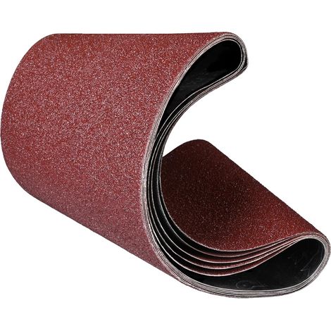 5PCS Bande Abrasive 200 x 750 mm (40/60/80/120/240) Mixed Grit (1/5)