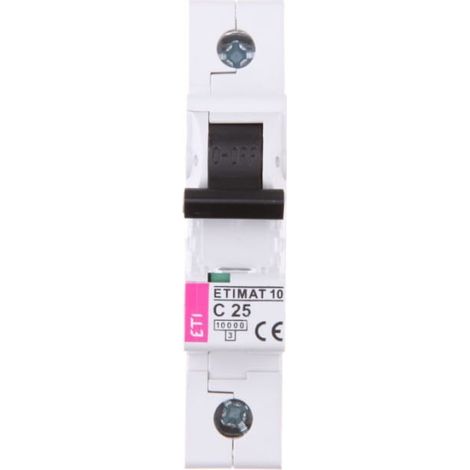 Disyuntor 1P C 25A 10kA CA ETIMAT10 002131718