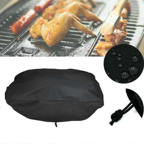 Housse de protection pour barbecue d'intérieur et d'extérieur avec cordon de serrage (1/4)