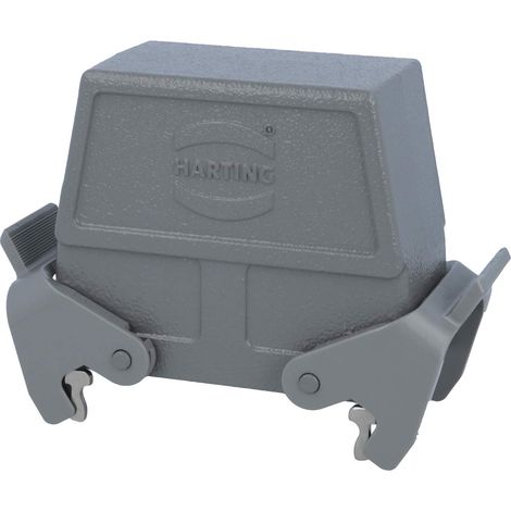 HARTING Han 16B Capot haut, 1xM32 sortie de câble latérale, avec 2 étriers transversaux Presse-étoupe M32 Plage de serrage 11,0 mm - 21,0 mm - 1 Stück (1/3)