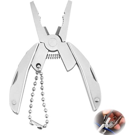 Juego de alicates multiusos para bricolaje, incluye 14 herramientas: alicates, destornilladores, abrebotellas y alicates de acero inoxidable Fabricado en acero inoxidable