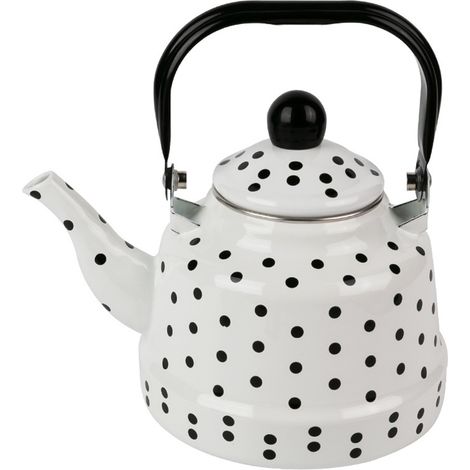 1 Bouilloire,porcelaine émaillée,format compact,compatible induction gaz,usage domestique (1/5)