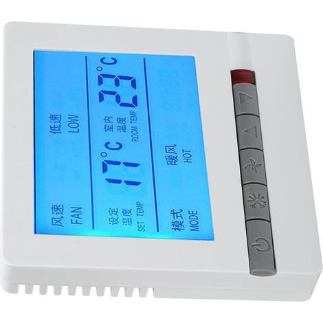 Digitaler Thermostat, intelligenter Klimaanlagen-Temperaturregler mit LCD-Display, AC180–260 V (1/5)