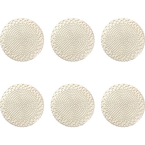 Sous-verre - PVC Écologique - Diamètre 10,4 cm - Résistant Jusqu’à 80 °C - Pour Table Cuisine Salon - Lot de 6 (1/5)