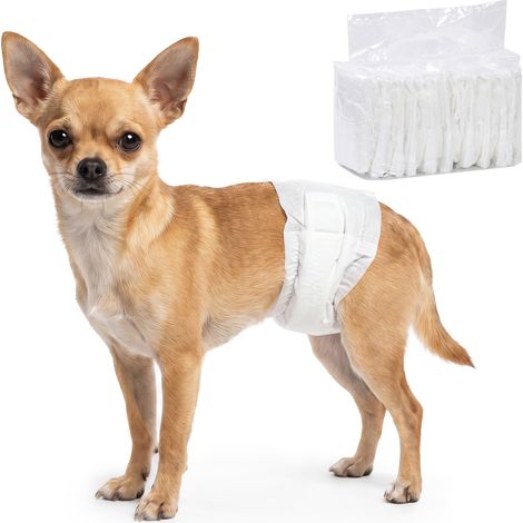 PawHut Dog Diapers Super Absorbent for Male Dogs Size XS