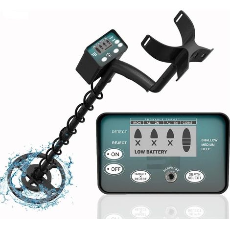 Metal detector GT300, metal detector sotterraneo professionale, localizzatore d'oro, impermeabile IP68
