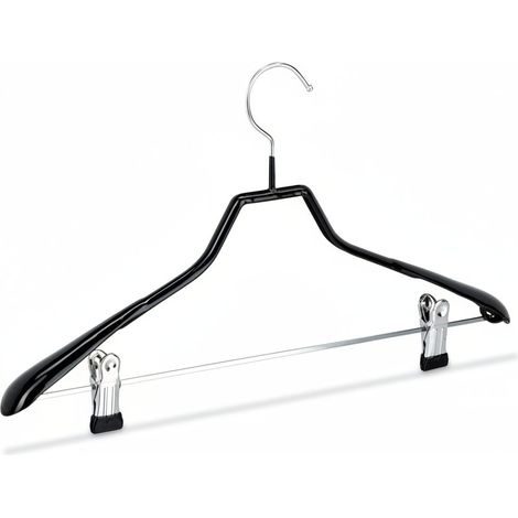 Juego de 10 perchas para trajes antideslizantes negras 130000745 (1/3)